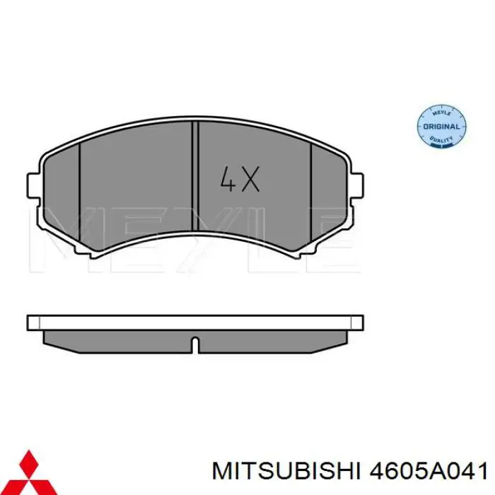 Pastillas freno delanteras Mitsubishi 4605A041 precio, desde 23,69 EUR