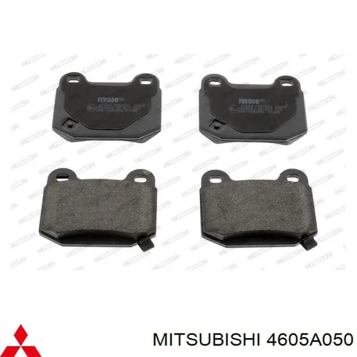 4605A050 Mitsubishi pastillas de freno traseras