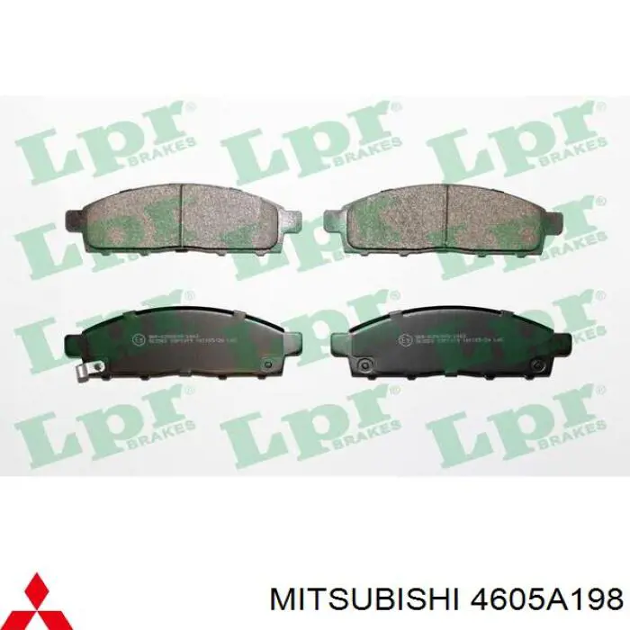 Comprar 4605A198 Mitsubishi Pastillas delanteras de freno