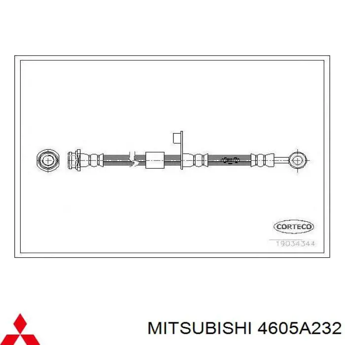 Comprar 4605A232 Mitsubishi Latiguillos de freno delantero