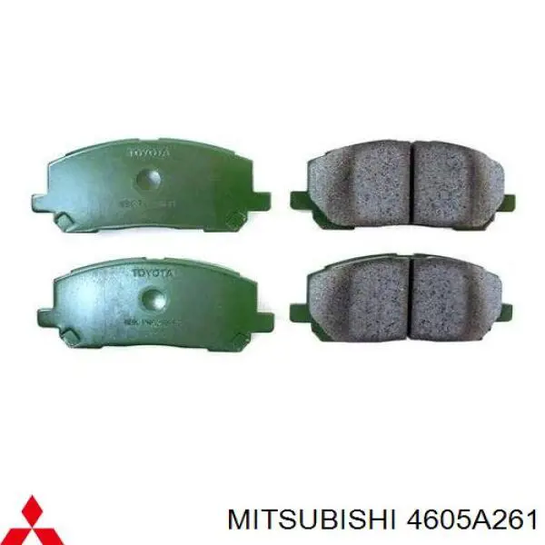 4605A261 Mitsubishi Pastillas delanteras