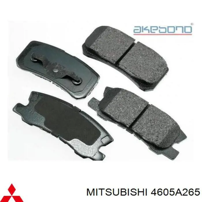4605A265 Mitsubishi pastillas de freno traseras