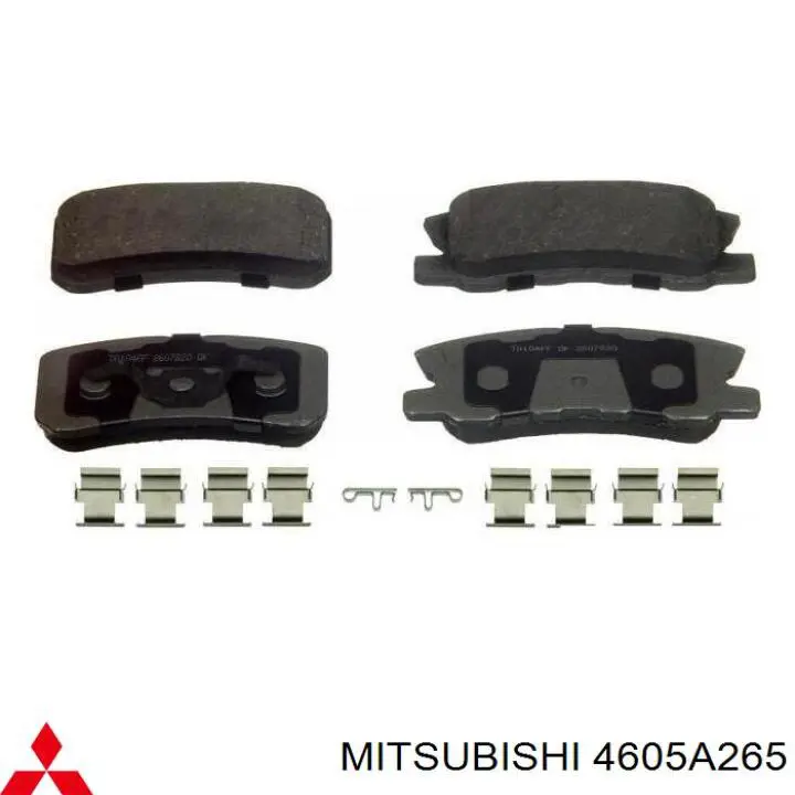 Pastillas de freno traseras 4605A265 Mitsubishi