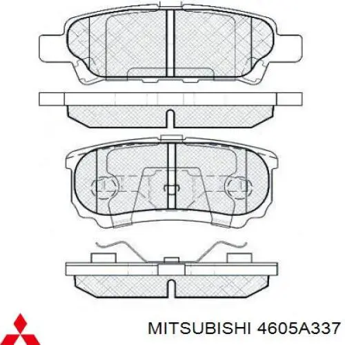 Pastillas traseras Mitsubishi 4605A337