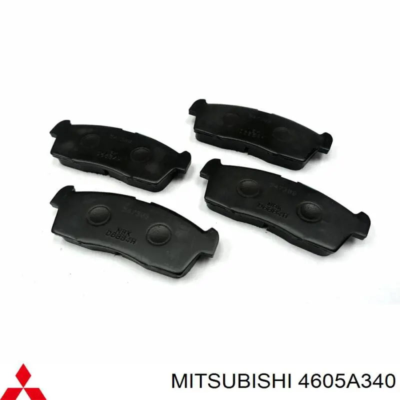 4605A340 Mitsubishi pastillas de freno delanteras