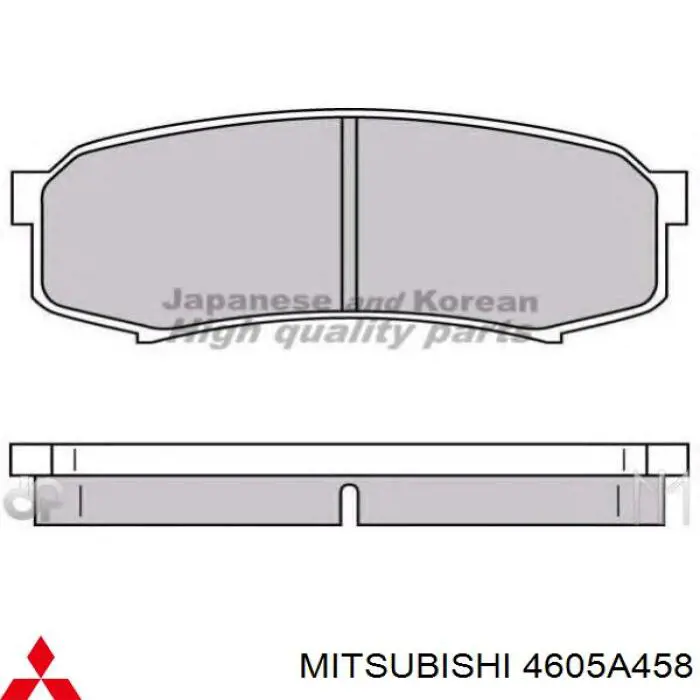 Comprar 4605A458 Mitsubishi Pastillas de freno traseras