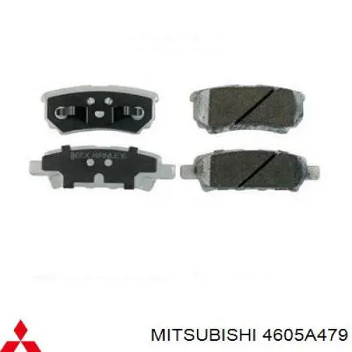 4605A479 Mitsubishi pastillas de freno traseras