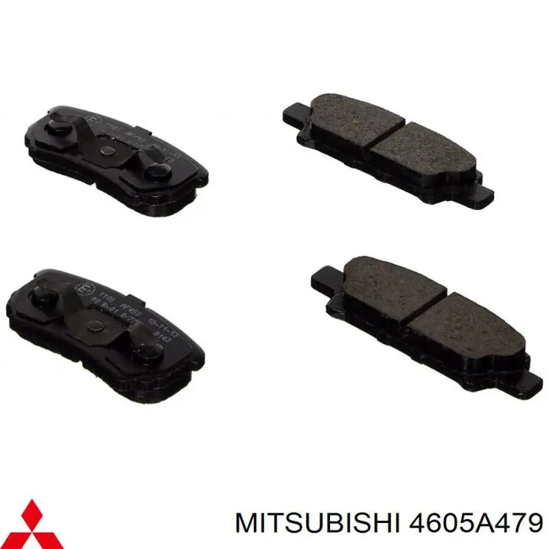 Pastillas traseras Mitsubishi 4605A479