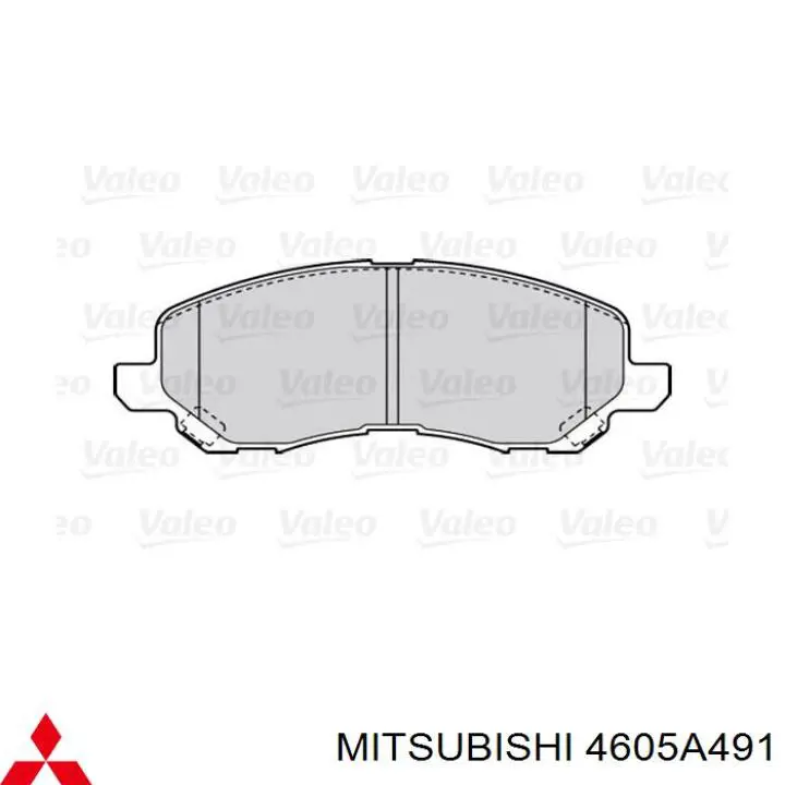 Pastillas de freno delanteras Mitsubishi 4605A491