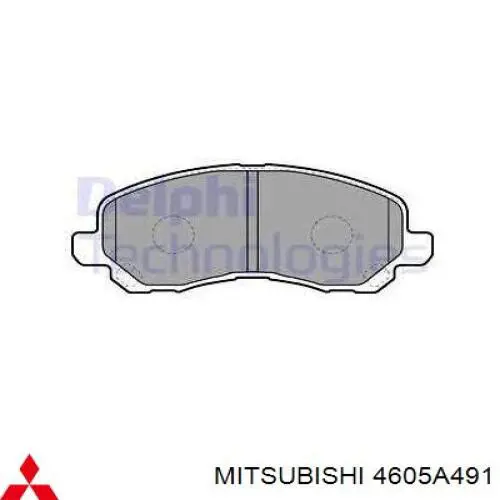 4605A491 Mitsubishi Pastillas delanteras