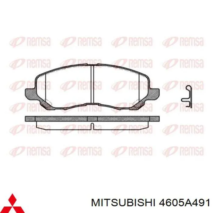 4605A491 Mitsubishi pastillas de freno delanteras