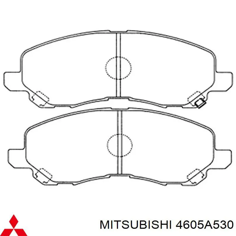 Comprar 4605A530 Mitsubishi Pastillas delanteras de freno
