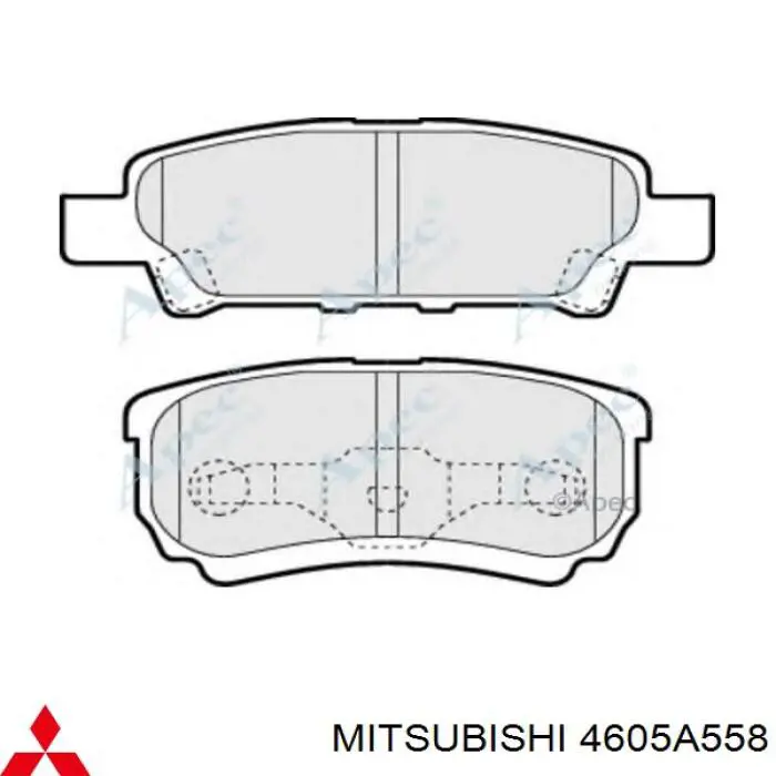 Comprar 4605A558 Mitsubishi Pastillas de freno traseras