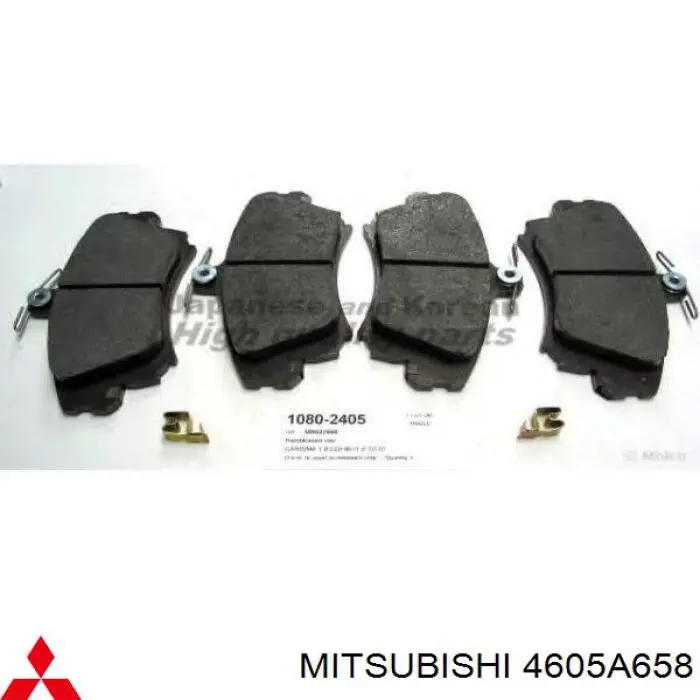 4605A658 Mitsubishi pastillas de freno delanteras