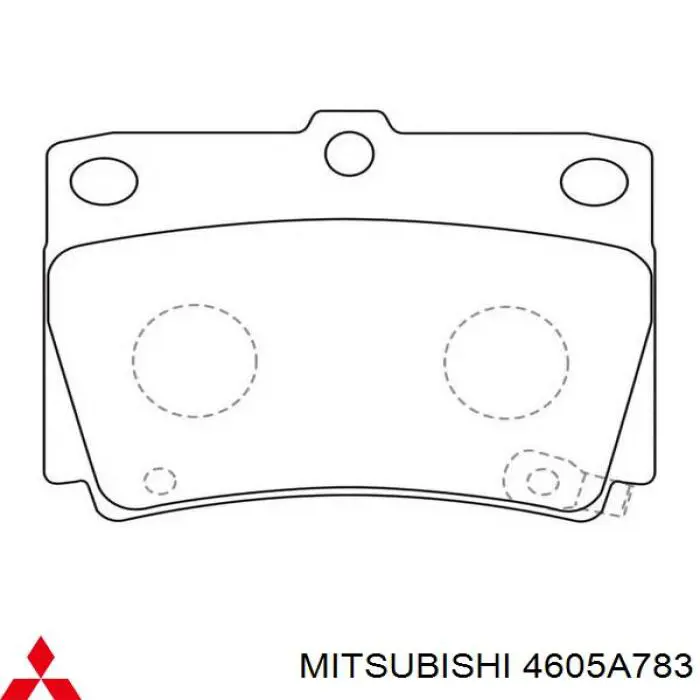 Comprar 4605A783 Mitsubishi Pastillas de freno traseras