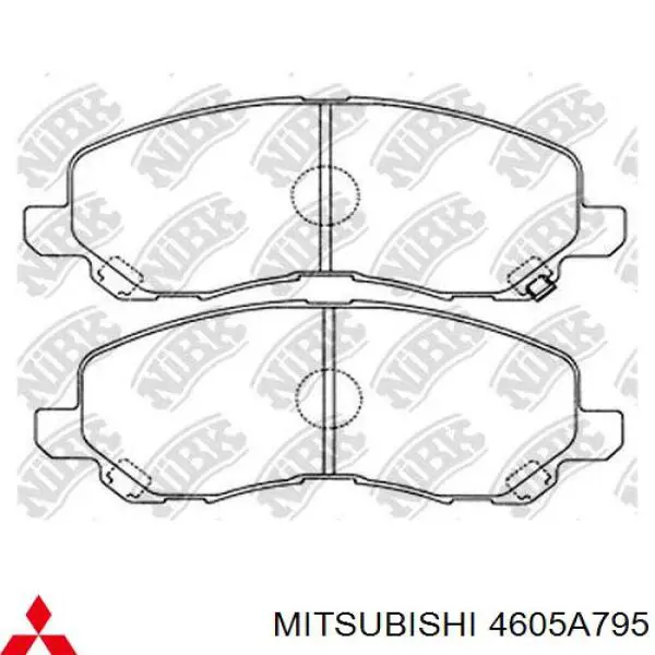 Comprar 4605A795 Mitsubishi Pastillas delanteras de freno