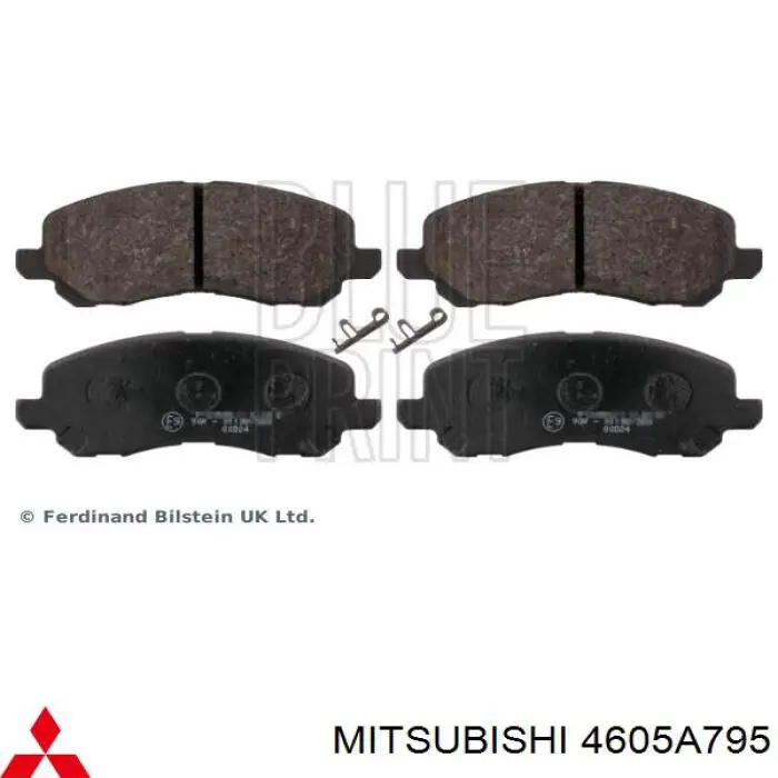4605A795 Mitsubishi pastillas de freno delanteras