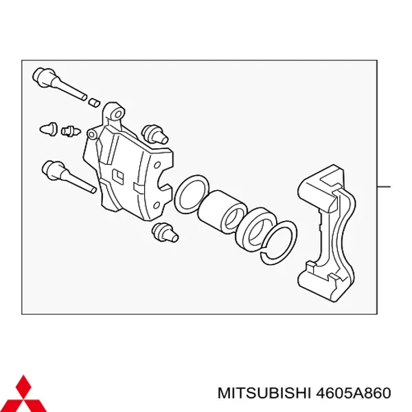 Pinza de freno delantera derecha Mitsubishi 4605A860 precio, desde 50,91 EUR