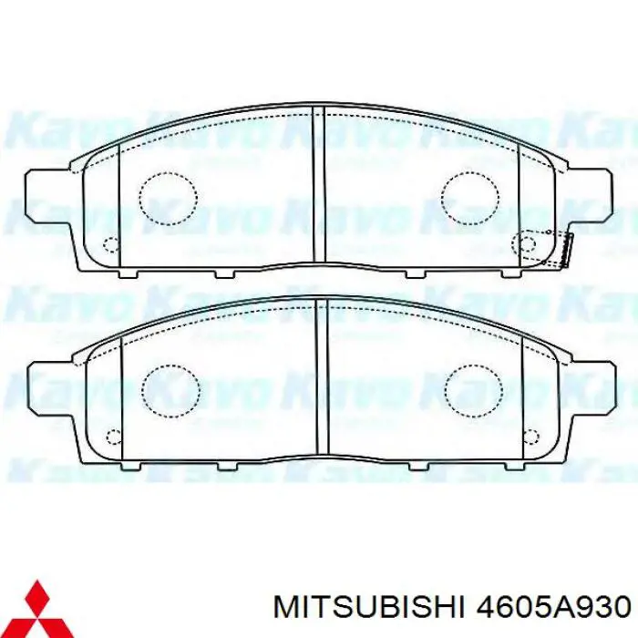 4605A930 Mitsubishi pastillas de freno delanteras