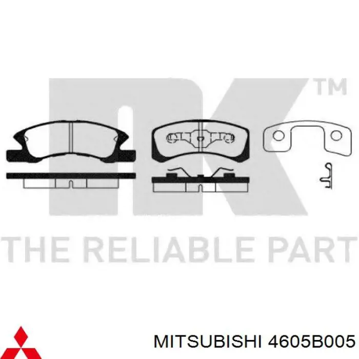 Pastillas freno delanteras Mitsubishi 4605B005 precio, desde 24,18 EUR