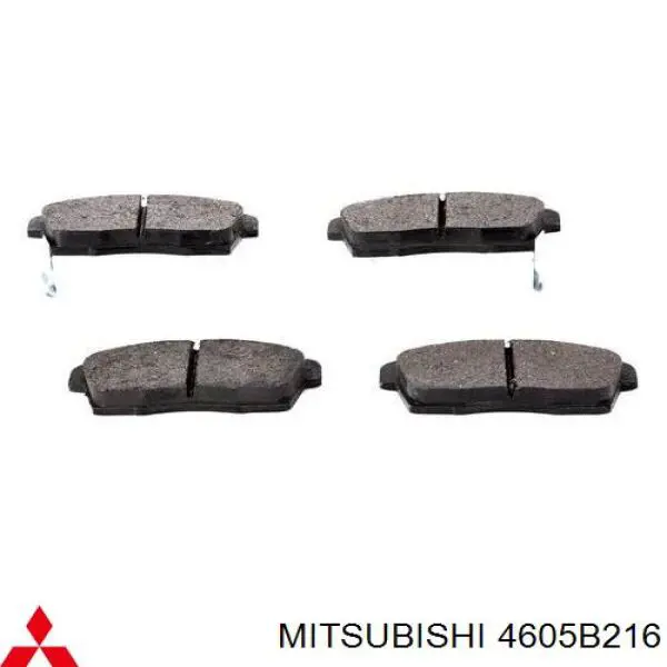 4605B216 Mitsubishi pastillas de freno delanteras