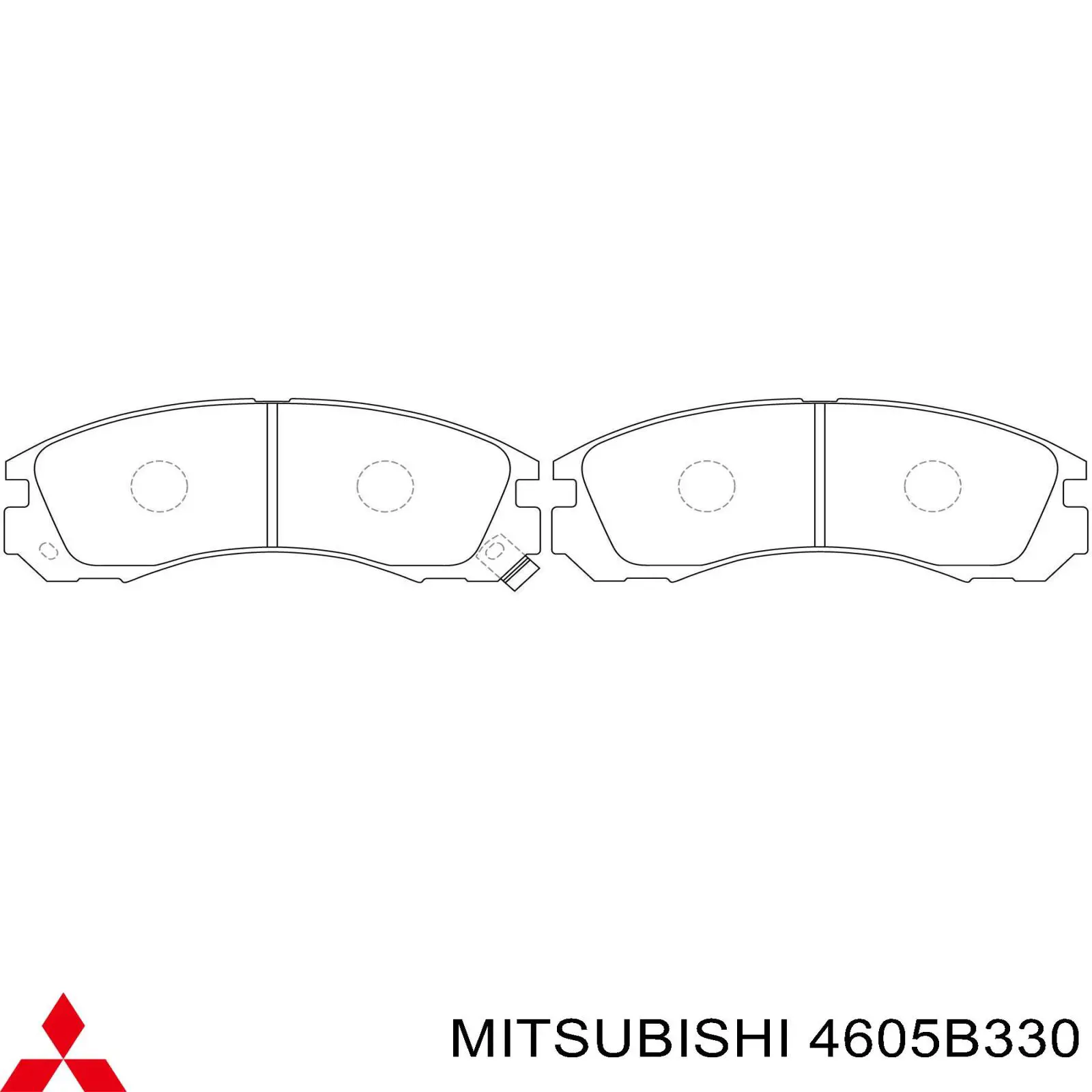 4605B330 Mitsubishi pastillas de freno delanteras