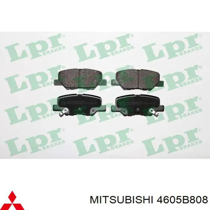 4605B808 Mitsubishi pastillas de freno traseras