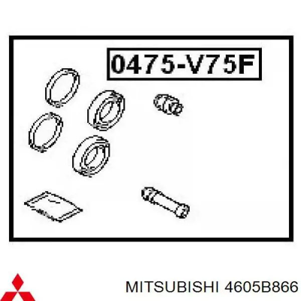 Kit de reparación, pinza de freno delantero Mitsubishi 4605B866 precio, desde 13,20 EUR
