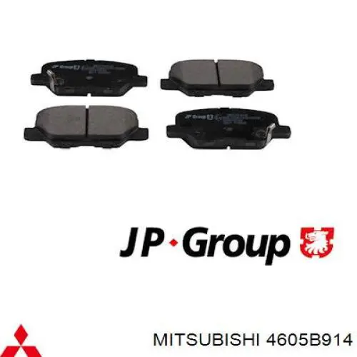Comprar 4605B914 Mitsubishi Pastillas de freno traseras