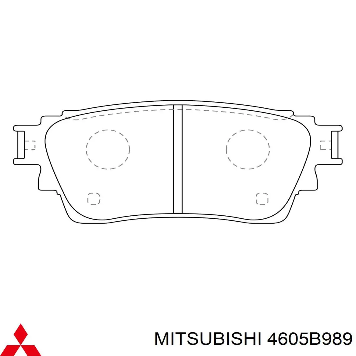4605B989 Mitsubishi pastillas de freno traseras