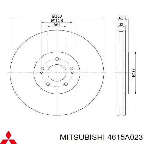 4615A023 Mitsubishi Discos