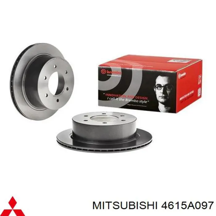 Disco de freno trasero Mitsubishi 4615A097 precio, desde 63,68 EUR