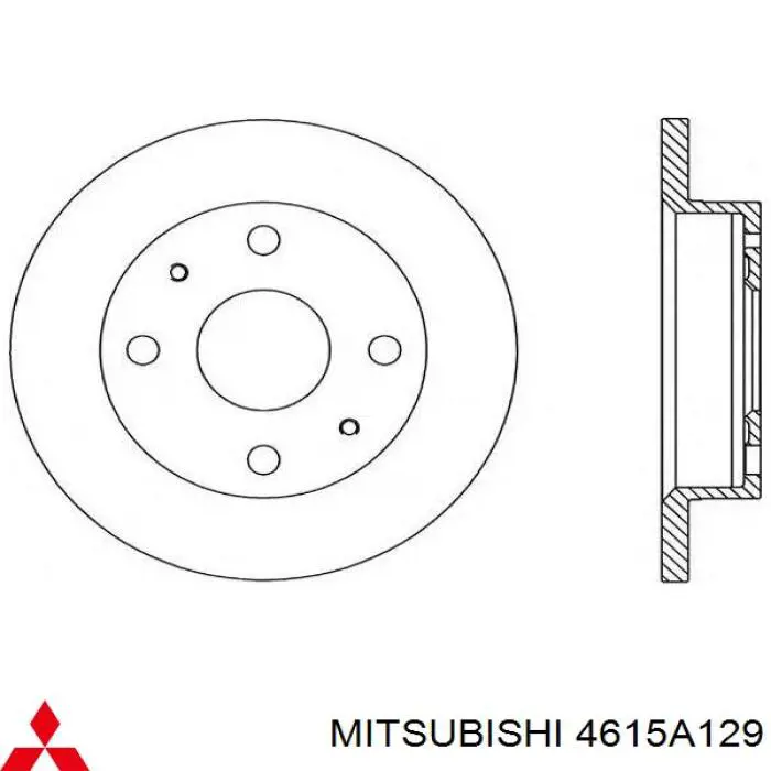 Frenos delanteros Mitsubishi 4615A129 precio, desde 35,56 EUR