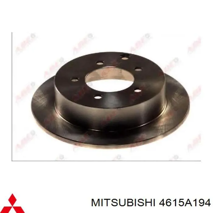 4615A194 Mitsubishi disco de freno trasero