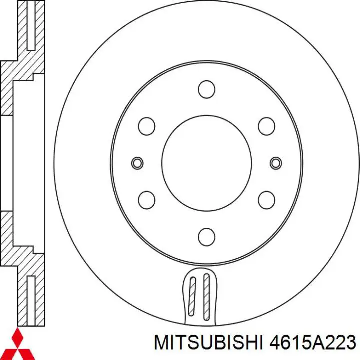 Frenos delanteros Mitsubishi 4615A223 precio, desde 86,78 EUR