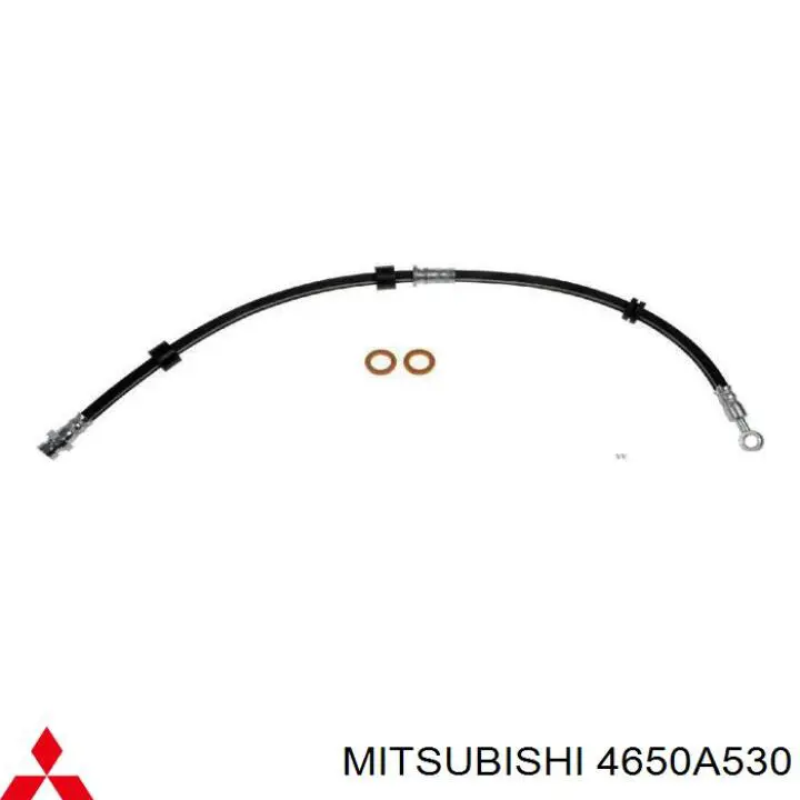 4650A530 Mitsubishi latiguillos de freno delantero derecho
