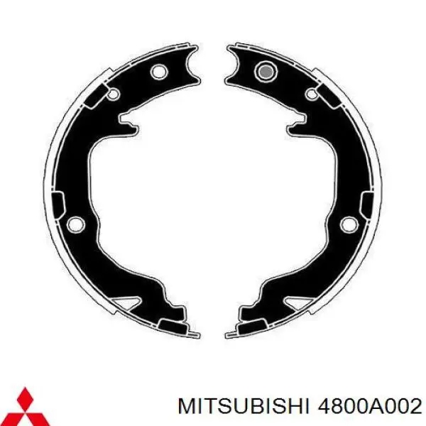 Pastillas de freno de mano Mitsubishi 4800A002