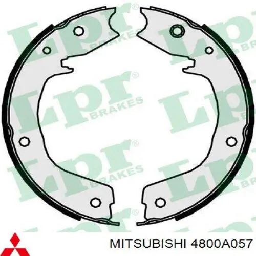 Zapatas de frenos de tambor traseras para Mitsubishi Pajero (V90)