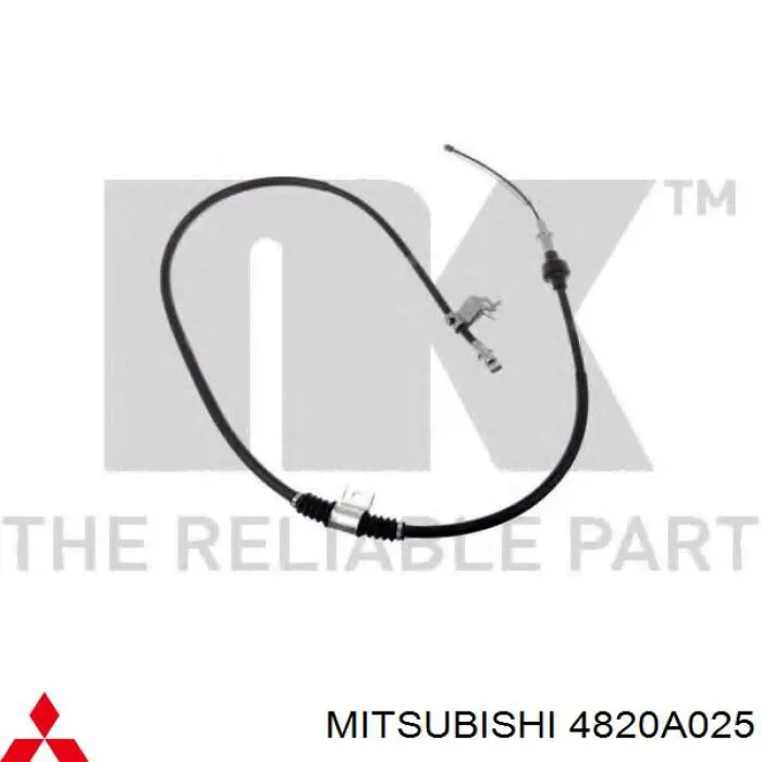 4820A025 Mitsubishi cable de freno de mano trasero izquierdo