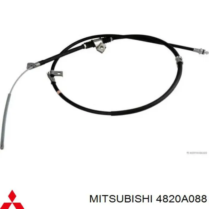 4820A088 Mitsubishi cable de freno de mano trasero derecho