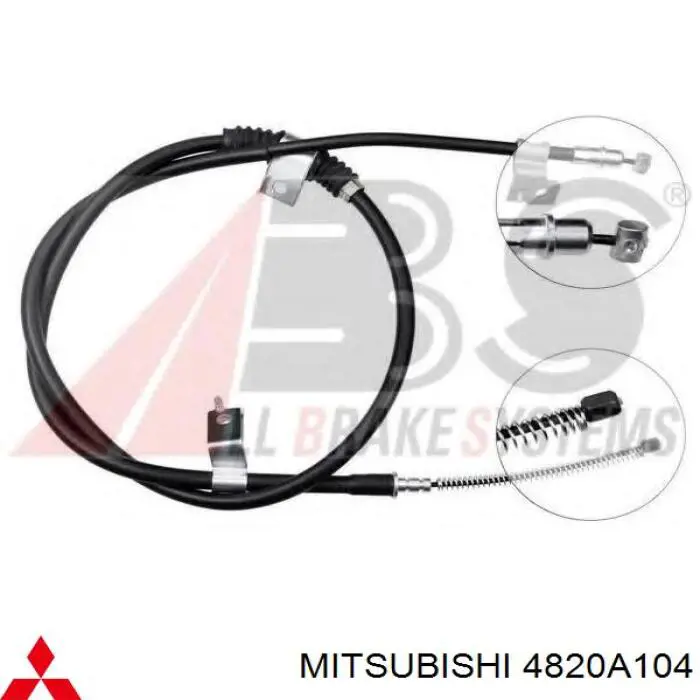 Comprar 4820A104 Mitsubishi Cable de freno de mano trasero derecho
