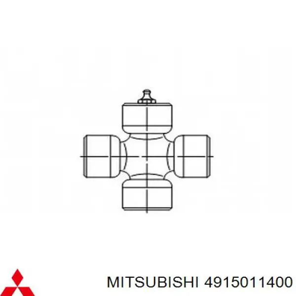 4915011400 Mitsubishi cruceta de árbol de cardán delantero