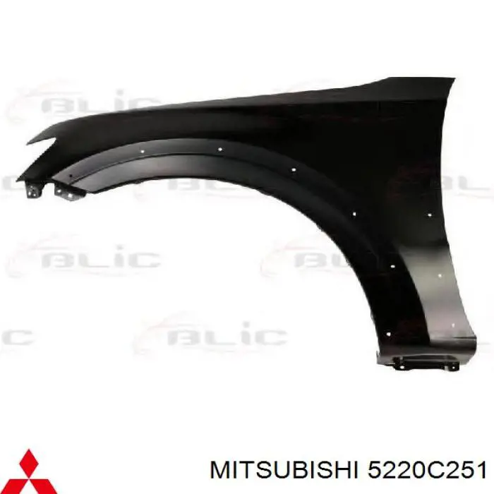 Aleta delantera izquierda Mitsubishi 5220C251 precio, desde 104,11 EUR