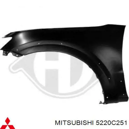 5220C251 Mitsubishi guardabarros delantero izquierdo