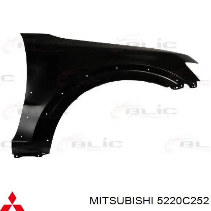 Guardabarros delanteros derecho Mitsubishi 5220C252 precio, desde 91,51 EUR