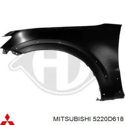 Guardabarros delanteros derecho Mitsubishi 5220D618 precio, desde 91,51 EUR