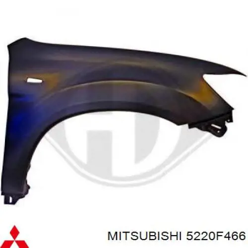 Guardabarros delanteros derecho Mitsubishi 5220F466 precio, desde 65,57 EUR