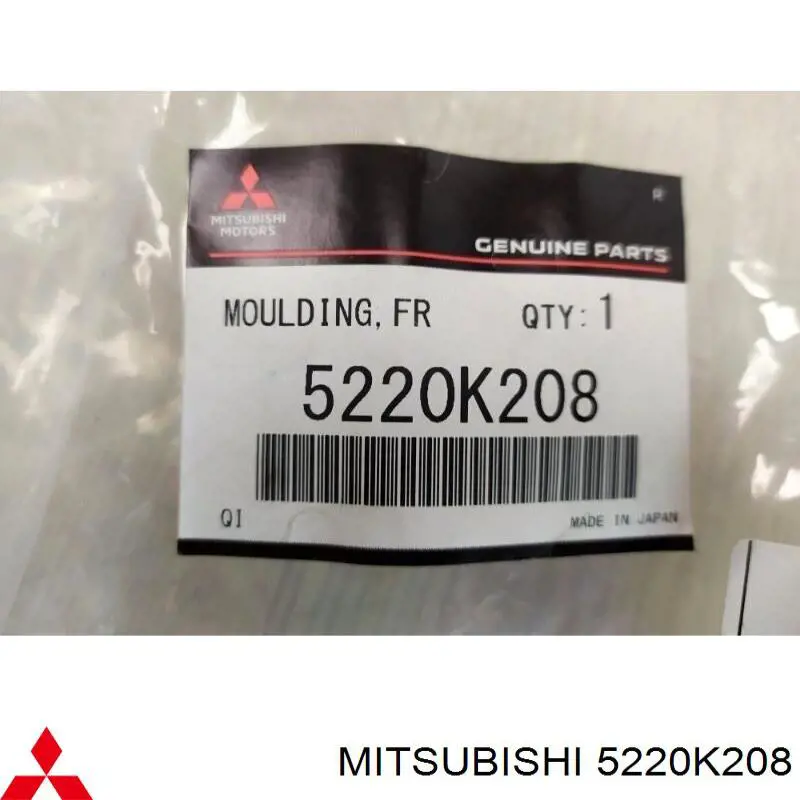 5220K208 Mitsubishi Extensión de la aleta delantera derecha