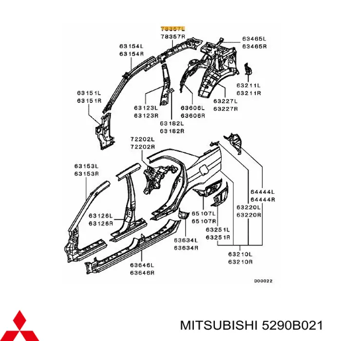 5290B021 Mitsubishi 