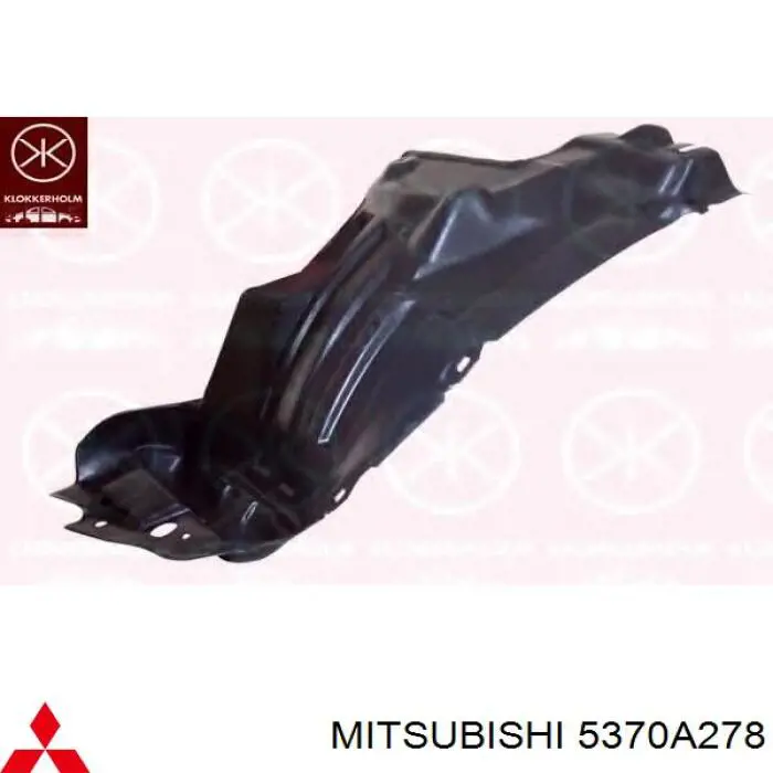 Comprar 5370A278 Mitsubishi Guardalodos interior delantero derecho